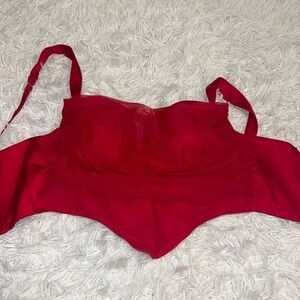 Oh Polly Red Corset Top (Size: US 4, UK 8)